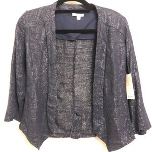 Ella moss navy/metallic blazer